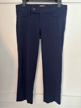 Lilly Pulitzer Navy Straight-Leg Ponte Pants